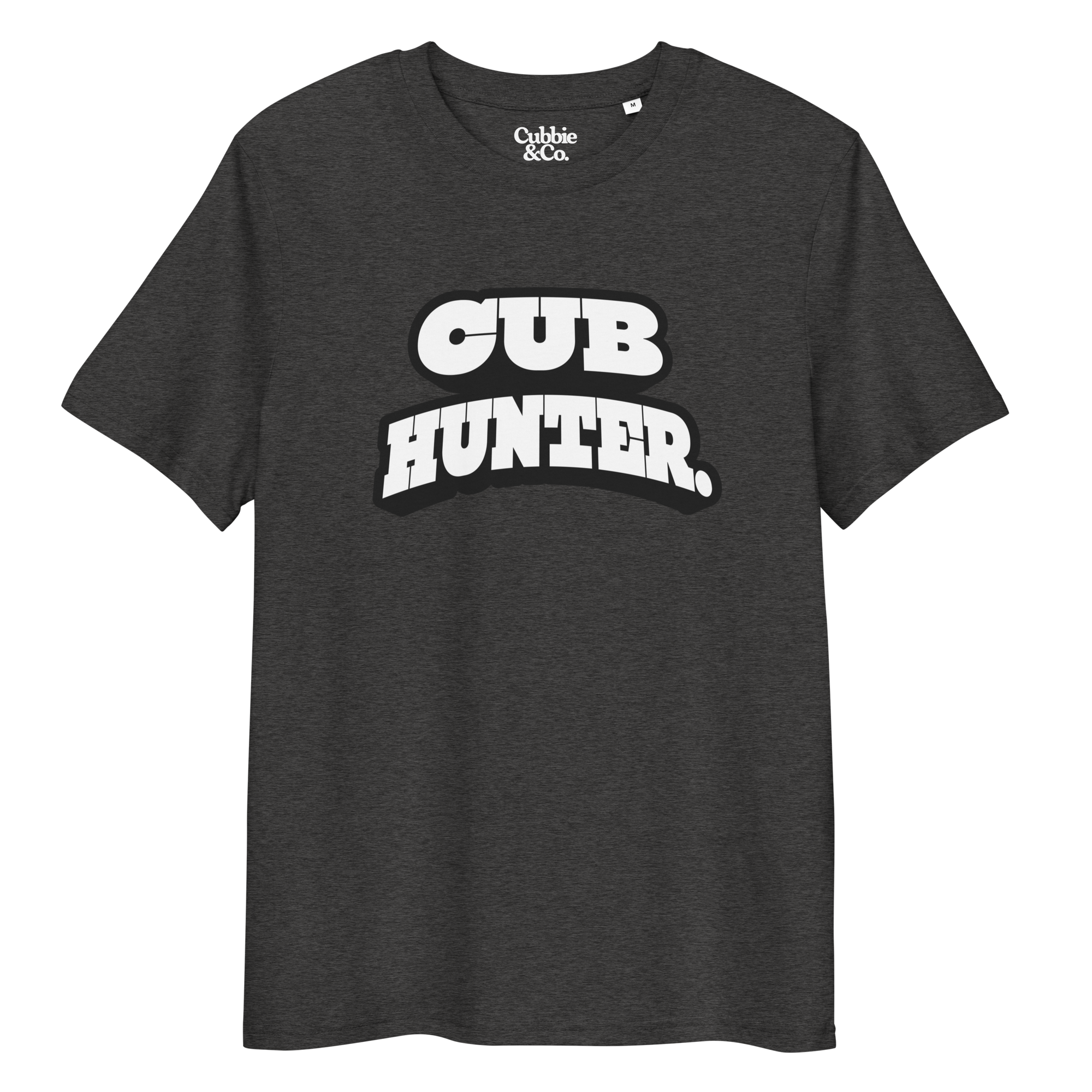 Anthracite t-shirt with Cub Hunter text and Cubbie Co branding