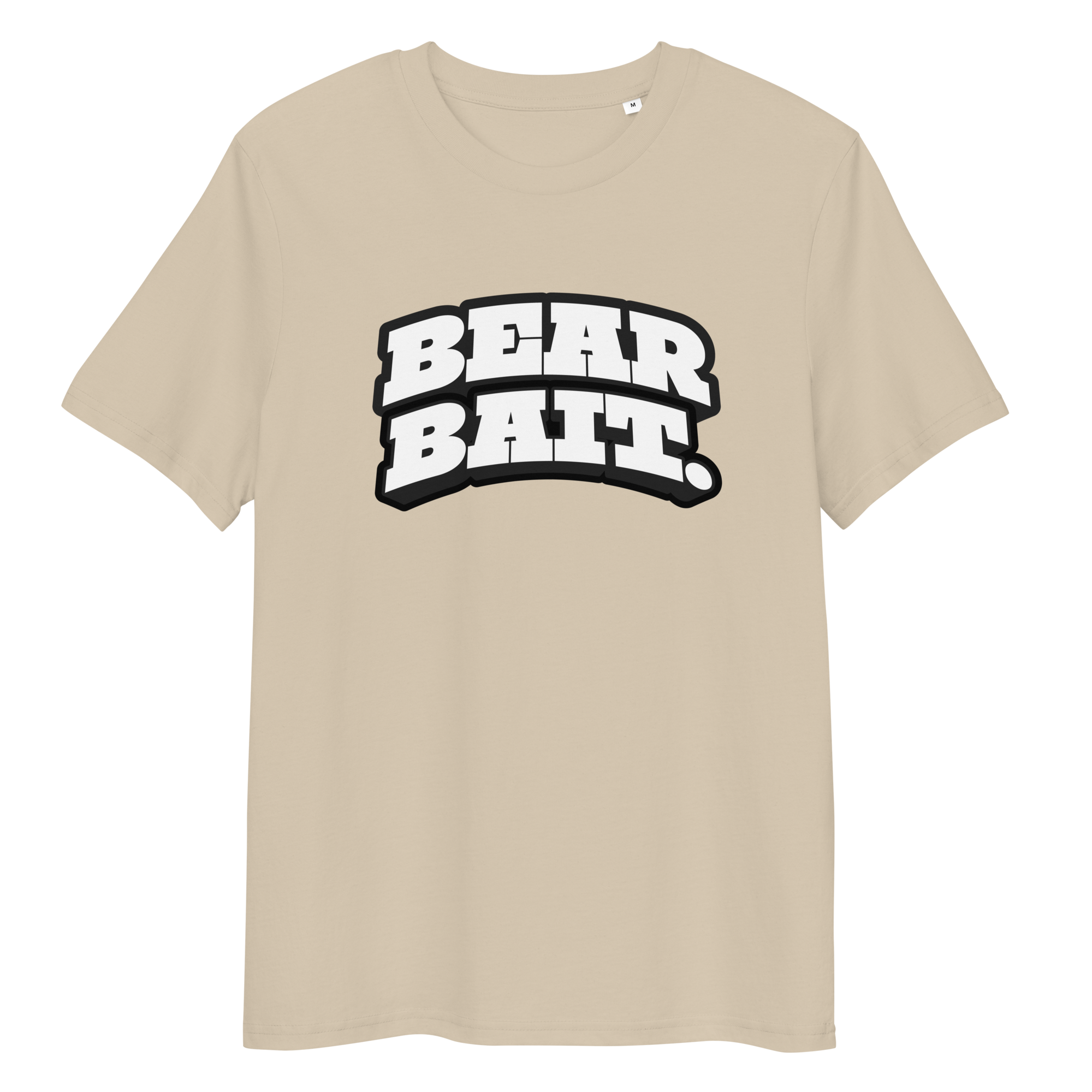Desert dust t-shirt with ‘Bear Bait’ text and ‘Cubbie & Co’ branding