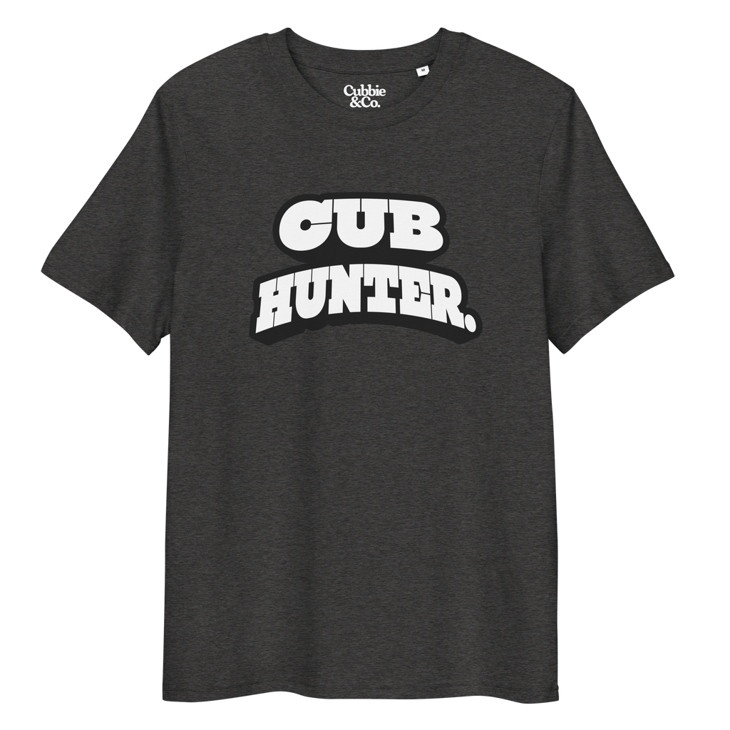 Anthracite t-shirt with Cub Hunter text and Cubbie Co branding